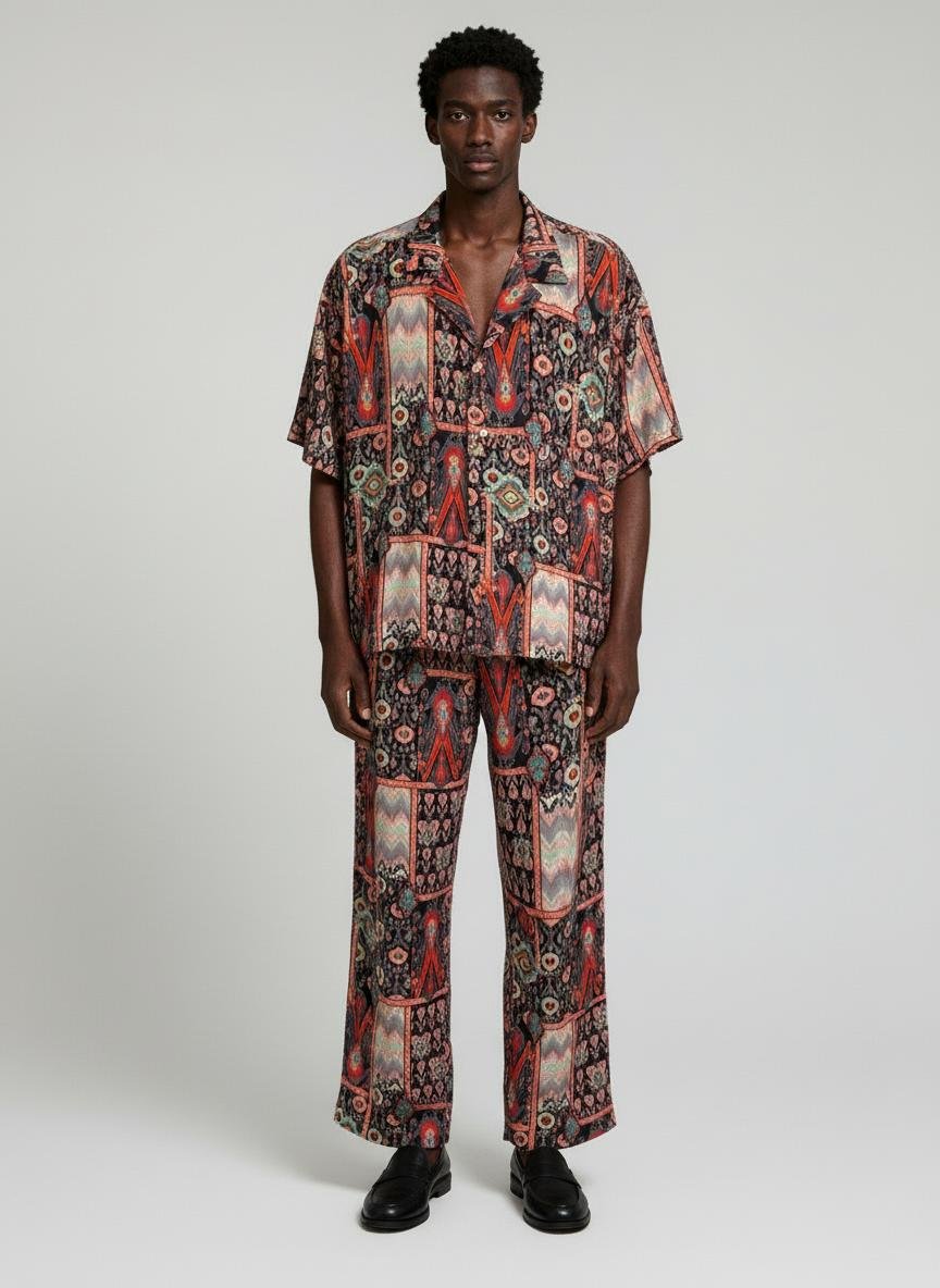 Nomad Pattern Shirt And Pants Set - Görsel 3