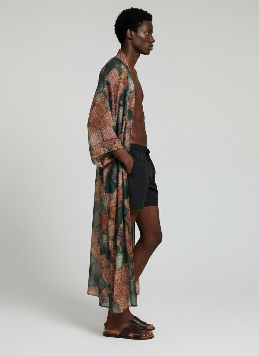 Emerald Heritage Kimono - Görsel 3