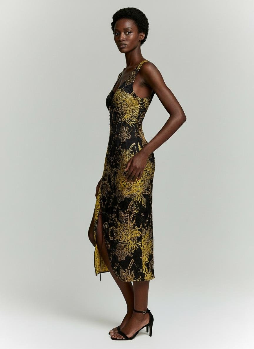 Golden Eclipse Dress - Görsel 2